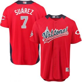 Wholesale Cheap Reds #7 Eugenio Suarez Red 2018 All-Star National League Stitched MLB Jersey
