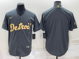 Wholesale Men's Detroit Tigers Blank Grey 2022 All Star Stitched Cool Base Nike Jersey