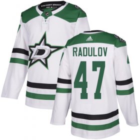 Wholesale Cheap Adidas Stars #47 Alexander Radulov White Road Authentic Youth Stitched NHL Jersey