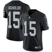 Wholesale Cheap Nike Raiders #15 Nelson Agholor Black Team Color Men's Stitched NFL Vapor Untouchable Limited Jersey