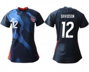 Wholesale Cheap Women 2020-2021 Season National Team America away aaa 12 blue Soccer Jerseys
