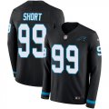 Wholesale Cheap Nike Panthers #99 Kawann Short Black Team Color Men's Stitched NFL Limited Therma Long Sleeve Jersey