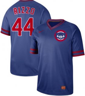 Wholesale Cheap Nike Cubs #44 Anthony Rizzo Royal Authentic Cooperstown Collection Stitched MLB Jersey