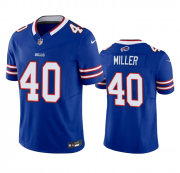 Wholesale Cheap Men's Buffalo Bills #40 Von Miller Blue 2023 F.U.S.E. Vapor Untouchable Limited Stitched Jersey