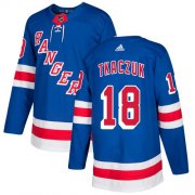 Wholesale Cheap Adidas Rangers #18 Walt Tkaczuk Royal Blue Home Authentic Stitched NHL Jersey