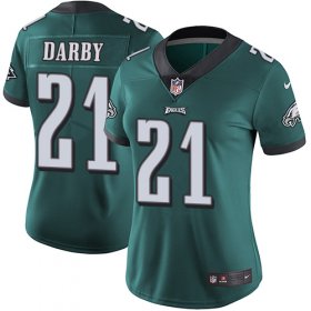 Wholesale Cheap Nike Eagles #21 Ronald Darby Midnight Green Team Color Women\'s Stitched NFL Vapor Untouchable Limited Jersey