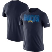 Wholesale Cheap Los Angeles Chargers Nike Local Verbiage Performance T-Shirt Navy