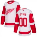Wholesale Cheap Men's Adidas Red Wings Personalized Authentic White Road NHL Jersey