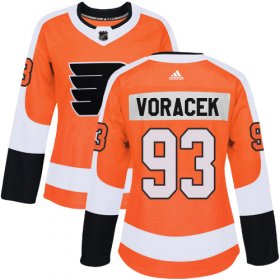 Wholesale Cheap Adidas Flyers #93 Jakub Voracek Orange Home Authentic Women\'s Stitched NHL Jersey