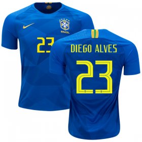 Wholesale Cheap Brazil #23 Diego Alves Away Soccer Country Jersey