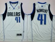 Wholesale Cheap Dallas Mavericks #41 Dirk Nowitzki Revolution 30 Swingman White Jersey