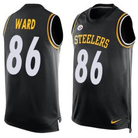 Wholesale Cheap Nike Steelers #86 Hines Ward Black Team Color Men\'s Stitched NFL Limited Tank Top Jersey