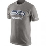 Wholesale Cheap Seattle Seahawks Nike Facility T-Shirt Heathered Gray
