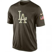 Wholesale Cheap Men's Los Angeles Dodgers Salute To Service Nike Dri-FIT T-Shirt