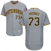 Wholesale Cheap Pirates #73 Felipe Vazquez Grey Flexbase Authentic Collection Stitched MLB Jersey