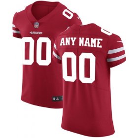 Wholesale Cheap Nike San Francisco 49ers Customized Red Stitched Vapor Untouchable Elite Men\'s NFL Jersey
