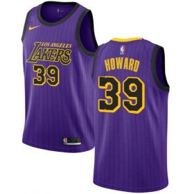 Wholesale Cheap Nike Lakers #39 Dwight Howard Purple NBA Swingman City Edition 2018-19 Jersey