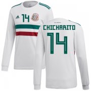 Wholesale Cheap Mexico #14 Chicharito Away Long Sleeves Soccer Country Jersey