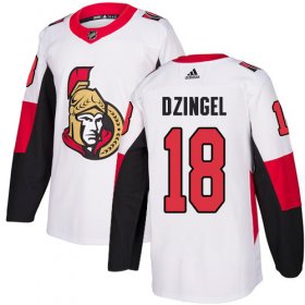 Wholesale Cheap Adidas Senators #18 Ryan Dzingel White Road Authentic Stitched NHL Jersey