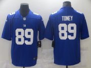 Wholesale Cheap Men New York Giants 89 Toney Blue Nike Vapor Untouchable Limited 2021 NFL Jersey
