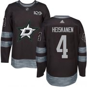Wholesale Cheap Adidas Stars #4 Miro Heiskanen Black 1917-2017 100th Anniversary Stitched NHL Jersey