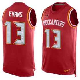 Wholesale Cheap Nike Buccaneers #13 Mike Evans Red Team Color Men\'s Stitched NFL Limited Tank Top Jersey