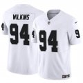 Cheap Men's Las Vegas Raiders #94 Christian Wilkins White 2024 F.U.S.E Vapor Football Stitched Jersey