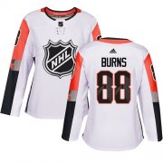 Wholesale Cheap Adidas Sharks #88 Brent Burns White 2018 All-Star Pacific Division Authentic Women's Stitched NHL Jersey