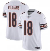 Cheap Men's Chicago Bears #18 Caleb Williams White 2024 Draft Vapor Football Stitched Jersey