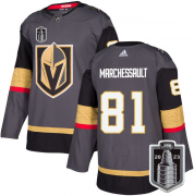 Wholesale Cheap Men's Vegas Golden Knights #81 Jonathan Marchessault Gray 2023 Stanley Cup Final Stitched Jersey