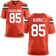 Wholesale Cheap Nike Browns #85 David Njoku Orange Alternate Men's Stitched NFL New Elite Jersey