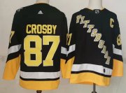 Wholesale Cheap Men's Pittsburgh Penguins #87 Sidney Crosby Black 2021-2022 Stitched Jersey