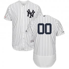 Wholesale Cheap New York Yankees Majestic Home Flex Base Authentic Collection Custom Jersey White