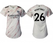 Wholesale Cheap Arsenal away aaa version womens 26 soccer 2021 jerseys