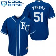 Wholesale Cheap Royals #51 Jason Vargas Royal Blue Cool Base Stitched Youth MLB Jersey