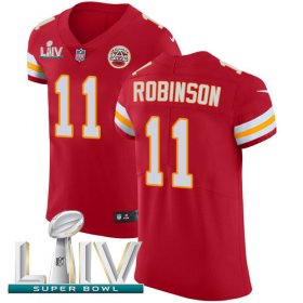 Wholesale Cheap Nike Chiefs #11 Demarcus Robinson Red Super Bowl LIV 2020 Team Color Men\'s Stitched NFL Vapor Untouchable Elite Jersey