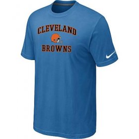 Wholesale Cheap Nike NFL Cleveland Browns Heart & Soul NFL T-Shirt Indigo Blue