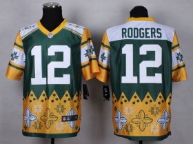 Wholesale Cheap Nike Packers #12 Aaron Rodgers Green Men\'s Stitched NFL Elite Noble Fashion Jersey