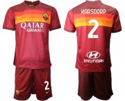 Wholesale Cheap Men 2020-2021 club Roma home 2 red Soccer Jerseys