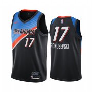 Wholesale Cheap Nike Thunder #17 Aleksej Pokusevski Black NBA Swingman 2020-21 City Edition Jersey