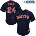 Wholesale Cheap Red Sox #24 David Price Navy Blue New Cool Base 2018 World Series Champions Stitched MLB Jersey