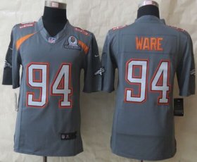 Wholesale Cheap Nike Broncos #94 DeMarcus Ware Grey Pro Bowl Men\'s Stitched NFL Elite Team Irvin Jersey