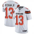 Wholesale Cheap Nike Browns #13 Odell Beckham Jr White Men's Stitched NFL Vapor Untouchable Limited Jersey