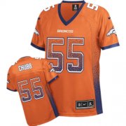 Wholesale Cheap Nike Broncos #55 Bradley Chubb Orange Team Color Women's Stitched NFL Elite Drift Fashion Jersey