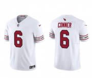 Wholesale Cheap Men's Arizona Cardinals #6 James Conner White 2023 F.U.S.E. Vapor Untouchable F.U.S.E. Limited Football Stitched Jersey