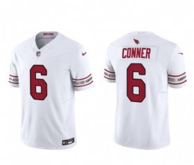 Wholesale Cheap Men\'s Arizona Cardinals #6 James Conner White 2023 F.U.S.E. Vapor Untouchable F.U.S.E. Limited Football Stitched Jersey