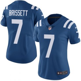 Wholesale Cheap Nike Colts #7 Jacoby Brissett Royal Blue Team Color Women\'s Stitched NFL Vapor Untouchable Limited Jersey