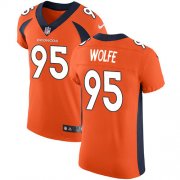 Wholesale Cheap Nike Broncos #95 Derek Wolfe Orange Team Color Men's Stitched NFL Vapor Untouchable Elite Jersey