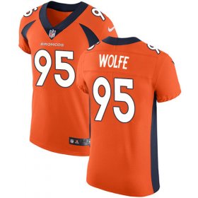 Wholesale Cheap Nike Broncos #95 Derek Wolfe Orange Team Color Men\'s Stitched NFL Vapor Untouchable Elite Jersey