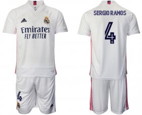 Wholesale Cheap Men 2020-2021 club Real Madrid home 4 white Soccer Jerseys